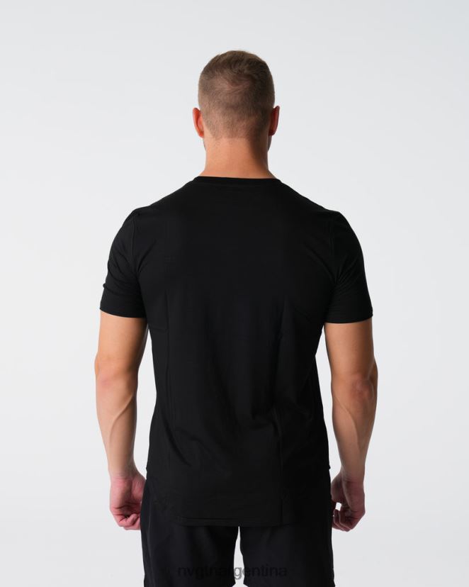 NVGTN camiseta ajustada técnica tapas negro hombres 02B4LN763