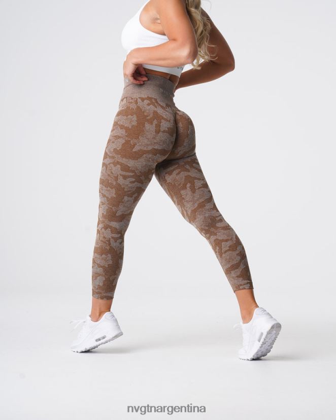 NVGTN leggings de camuflaje sin costuras aptitud física moca mujer 02B4LN661