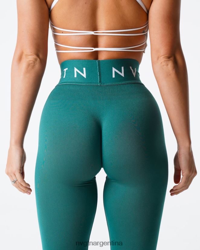 NVGTN leggings deportivos sin costuras aptitud física Esmeralda mujer 02B4LN497