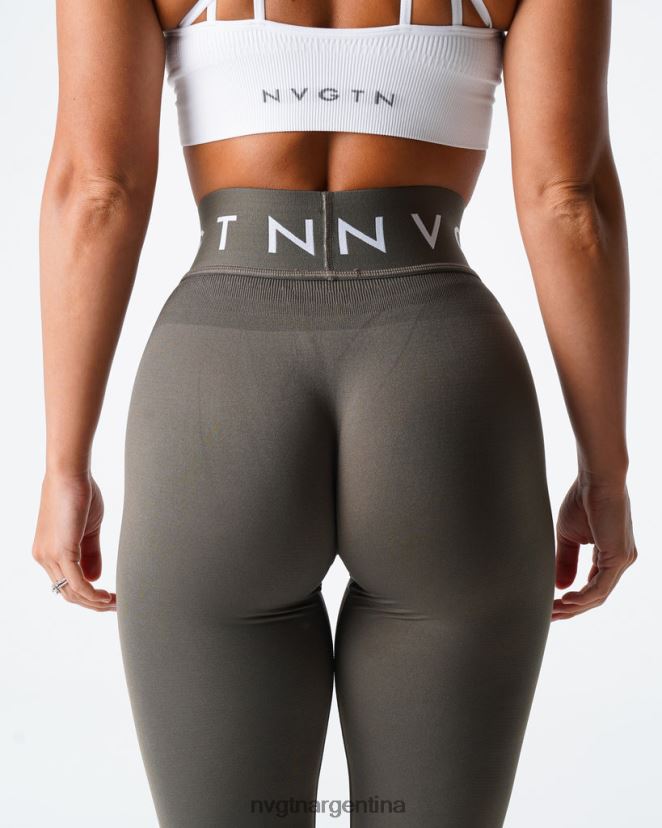 NVGTN leggings deportivos sin costuras aptitud física aceituna mujer 02B4LN499