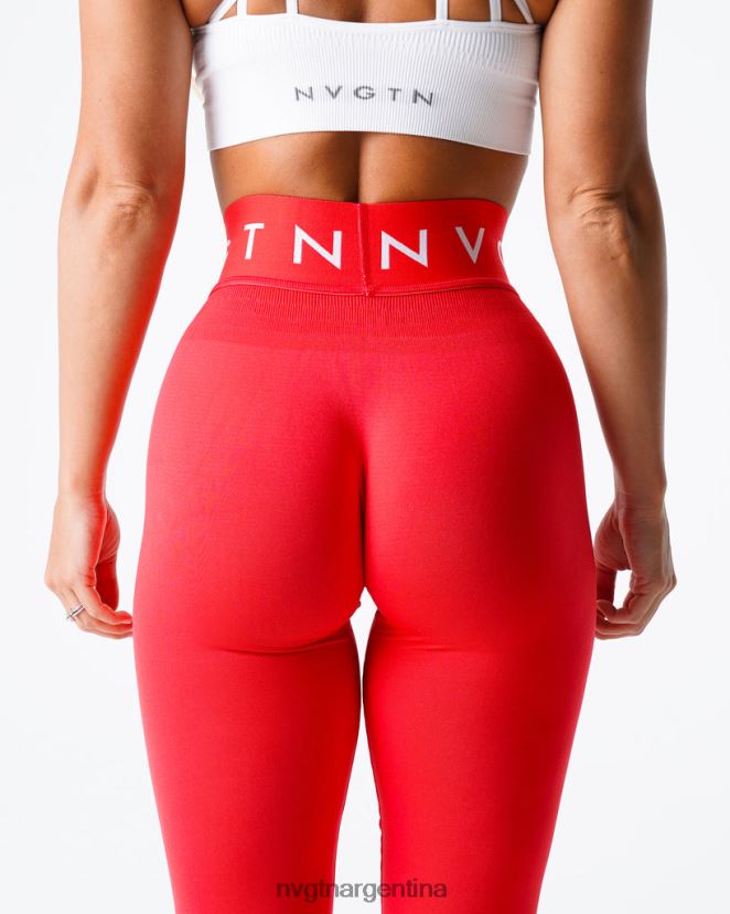 NVGTN leggings deportivos sin costuras aptitud física escarlata mujer 02B4LN570