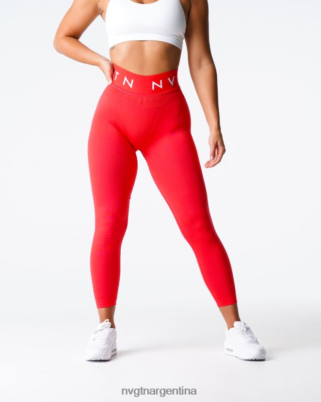 NVGTN leggings deportivos sin costuras aptitud física escarlata mujer 02B4LN570