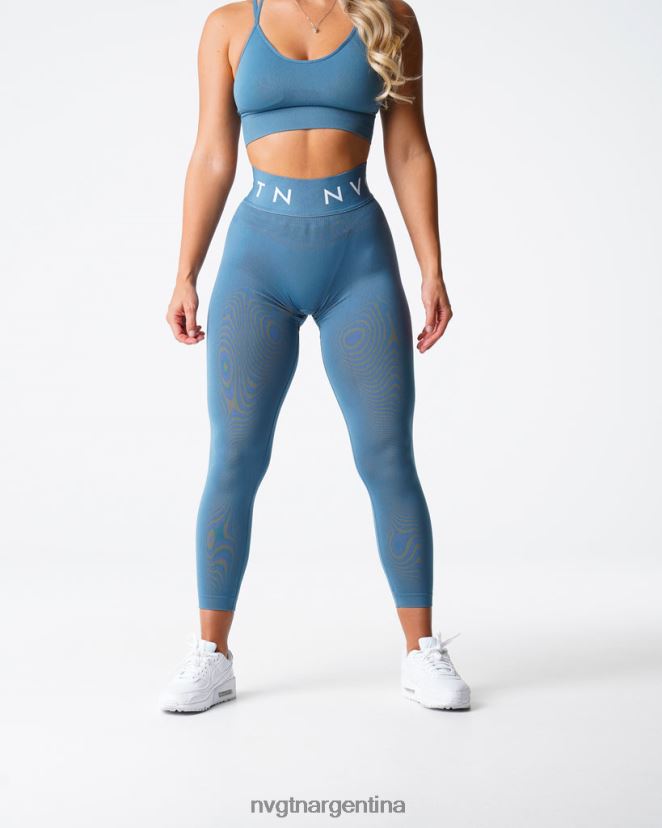 NVGTN leggings deportivos sin costuras aptitud física piedra azul mujer 02B4LN498