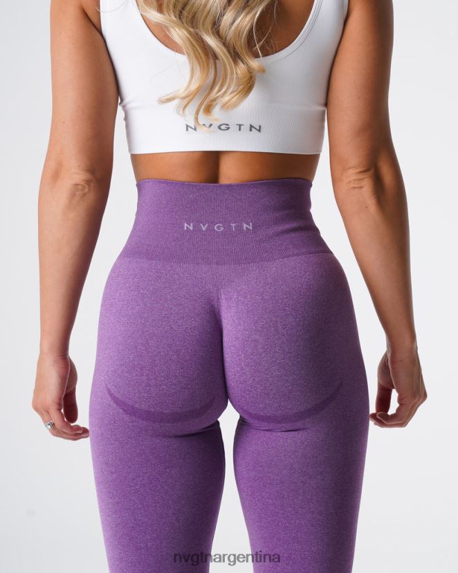 NVGTN leggins curvos sin costuras aptitud física Violeta mujer 02B4LN616