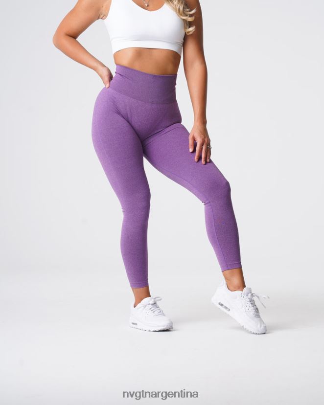 NVGTN leggins curvos sin costuras aptitud física Violeta mujer 02B4LN616