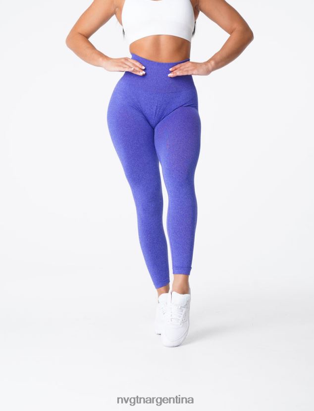 NVGTN leggins curvos sin costuras aptitud física azul eléctrico mujer 02B4LN633