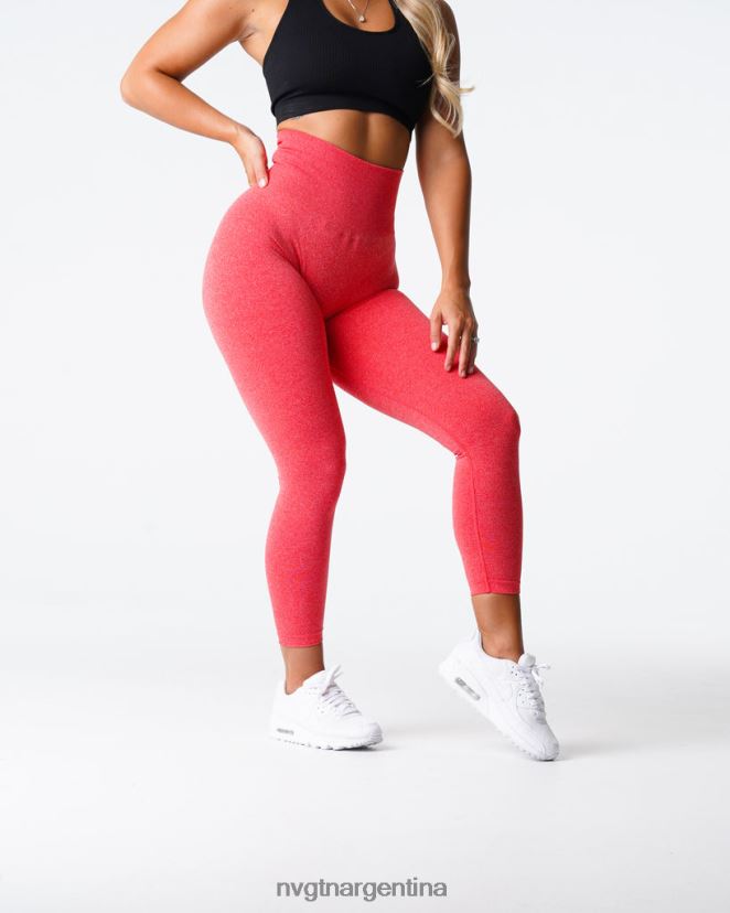 NVGTN leggins curvos sin costuras aptitud física caramelo de manzana mujer 02B4LN621