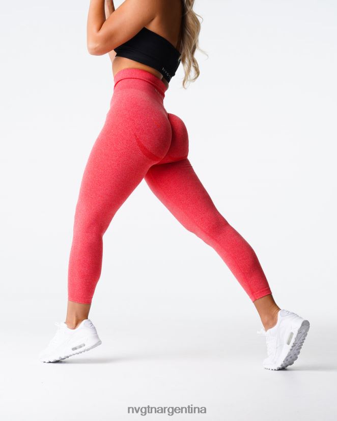 NVGTN leggins curvos sin costuras aptitud física caramelo de manzana mujer 02B4LN621