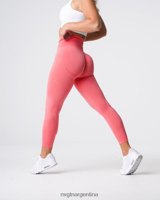 NVGTN leggins curvos sin costuras aptitud física coral mujer 02B4LN612