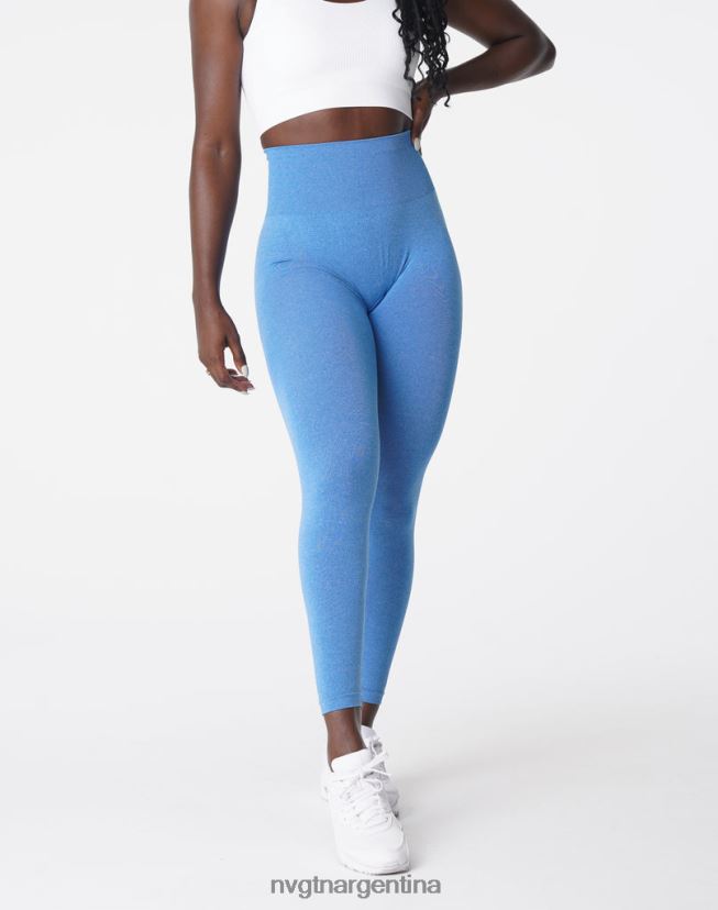 NVGTN leggins curvos sin costuras aptitud física océano azul mujer 02B4LN624