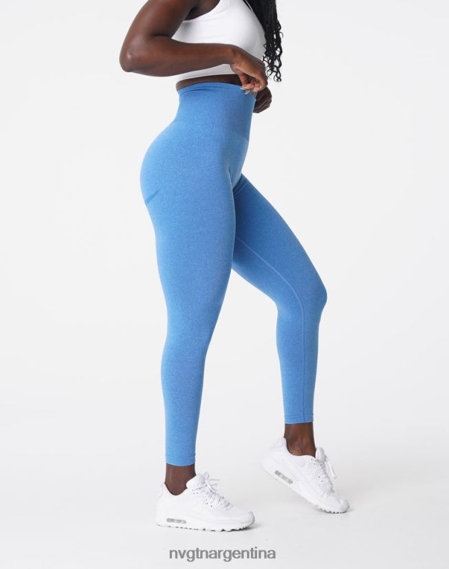 NVGTN leggins curvos sin costuras aptitud física océano azul mujer 02B4LN624