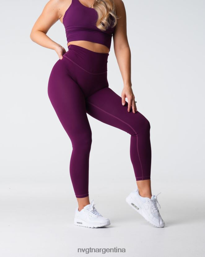 NVGTN leggins distintivos 20 aptitud física ciruela mujer 02B4LN547