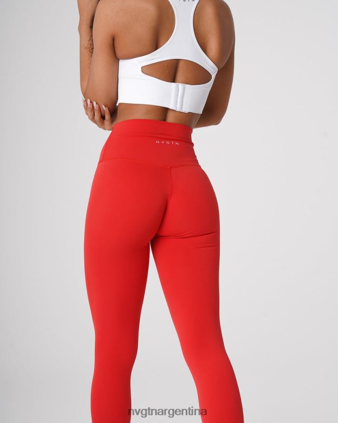 NVGTN leggins distintivos 20 aptitud física escarlata mujer 02B4LN652