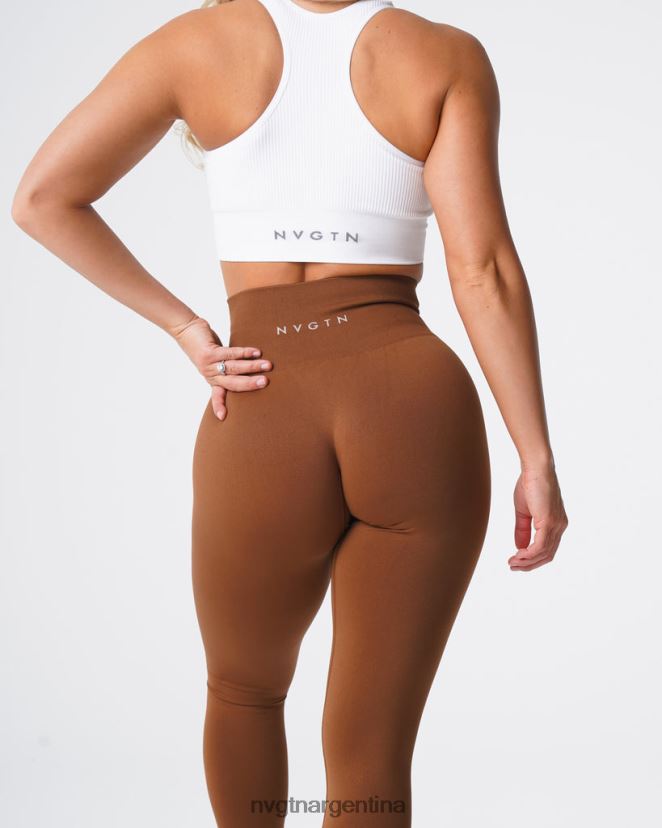 NVGTN leggins lisos sin costuras aptitud física caramelo mujer 02B4LN556