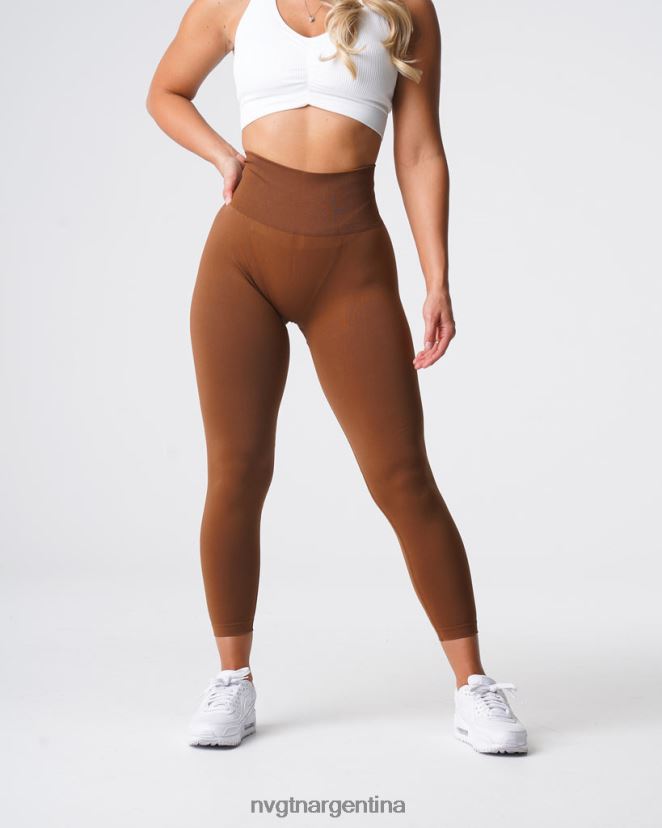 NVGTN leggins lisos sin costuras aptitud física caramelo mujer 02B4LN556