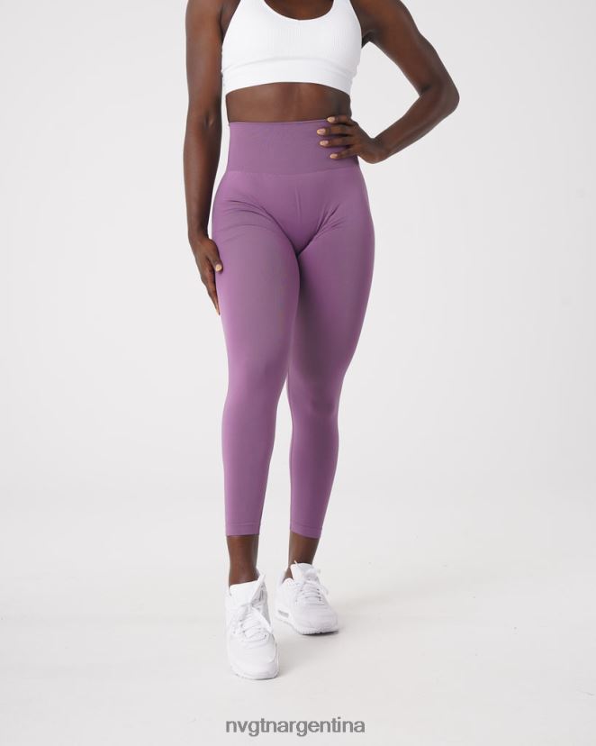 NVGTN leggins lisos sin costuras aptitud física orquídea mujer 02B4LN577