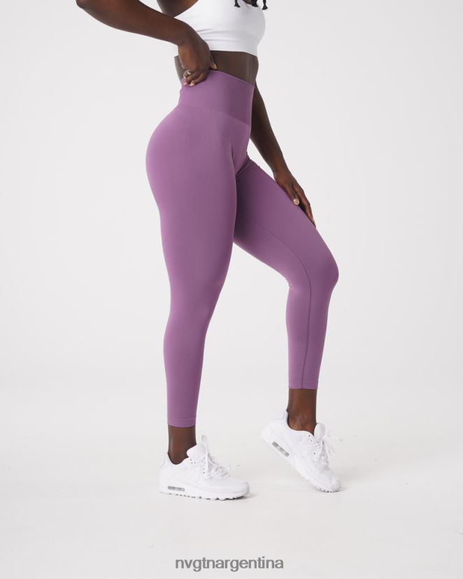 NVGTN leggins lisos sin costuras aptitud física orquídea mujer 02B4LN577