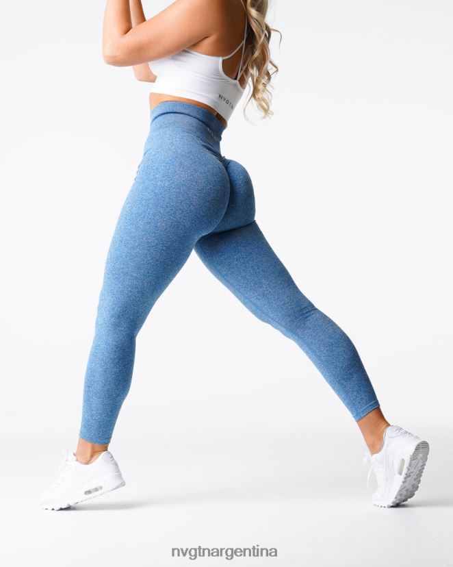 NVGTN leggins sin costuras aptitud física cielo azul mujer 02B4LN648