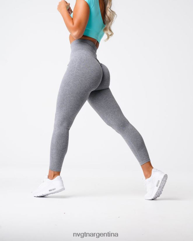 NVGTN leggins sin costuras aptitud física gris mujer 02B4LN560