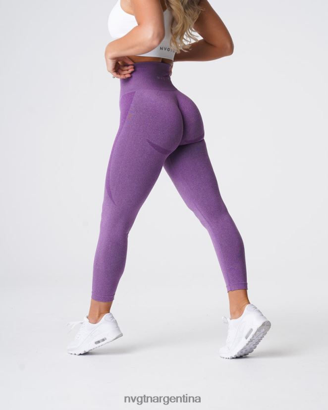 NVGTN leggins sin costuras con contorno aptitud física Violeta mujer 02B4LN520