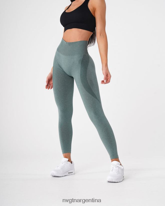 NVGTN leggins sin costuras con contorno aptitud física bosque verde mujer 02B4LN524