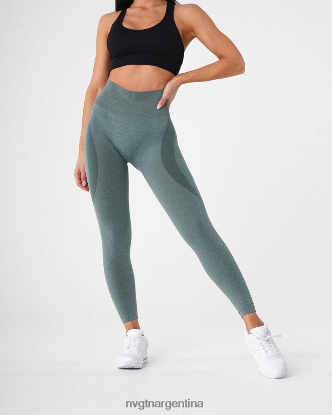 NVGTN leggins sin costuras con contorno aptitud física bosque verde mujer 02B4LN524