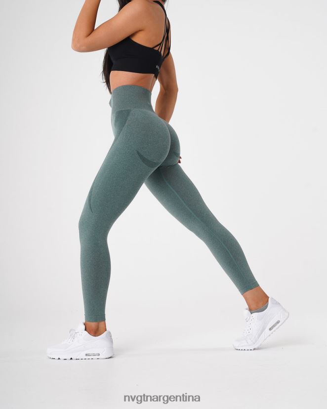 NVGTN leggins sin costuras con contorno aptitud física bosque verde mujer 02B4LN524