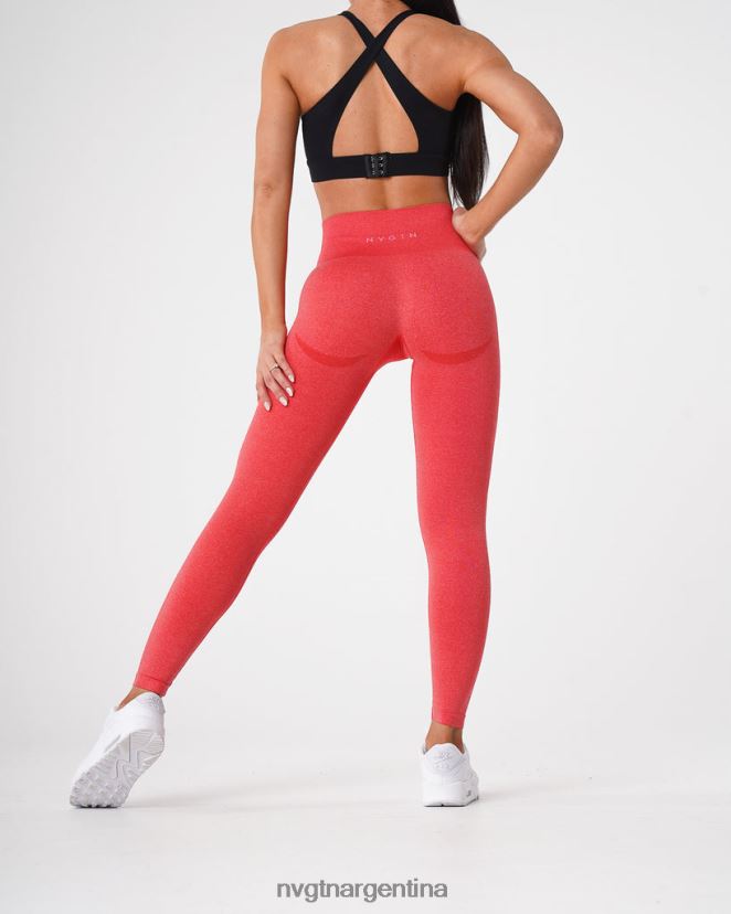 NVGTN leggins sin costuras con contorno aptitud física caramelo de manzana mujer 02B4LN514