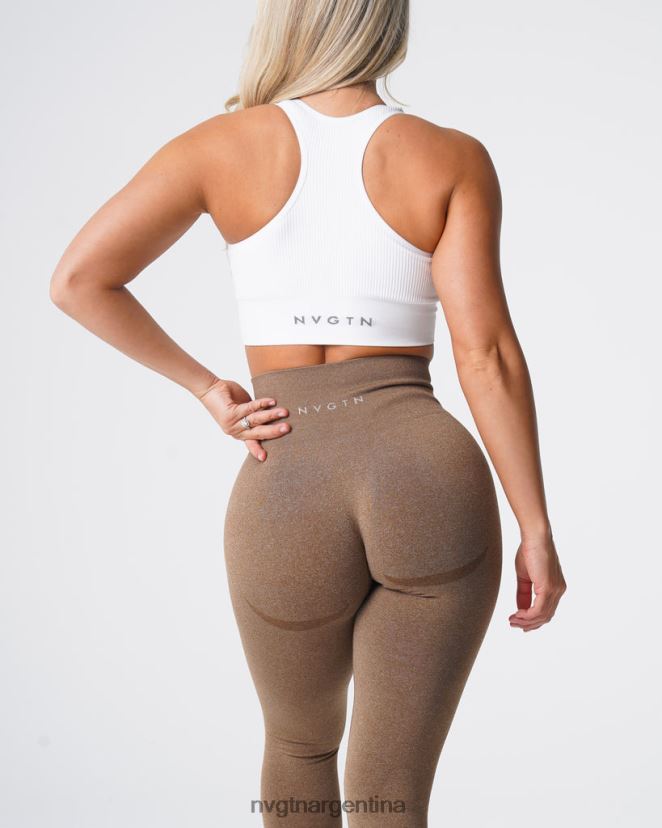 NVGTN leggins sin costuras con contorno aptitud física moca mujer 02B4LN510