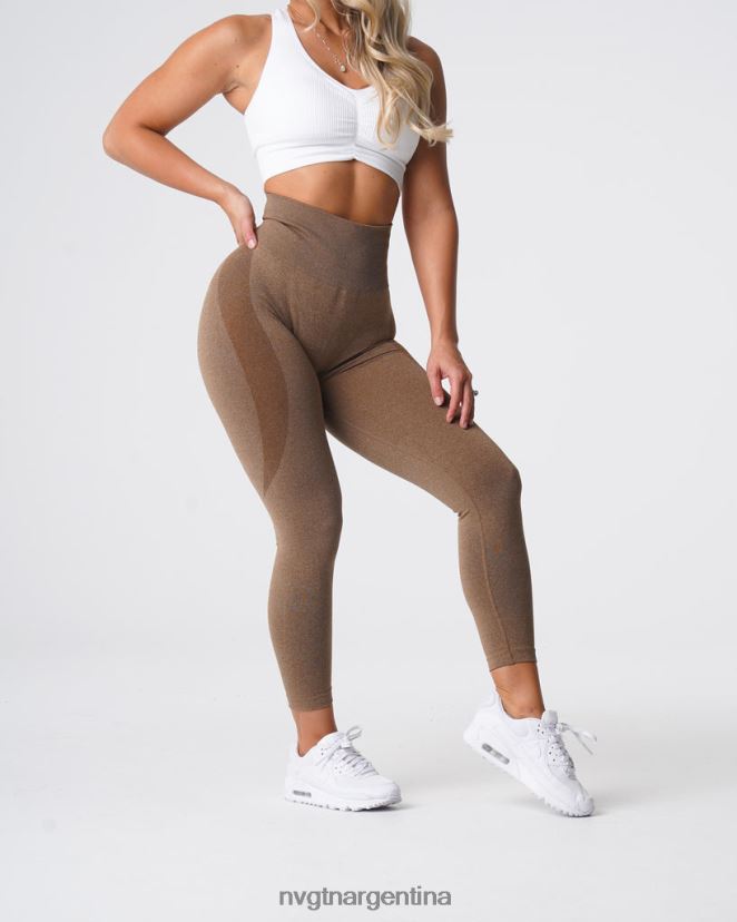 NVGTN leggins sin costuras con contorno aptitud física moca mujer 02B4LN510