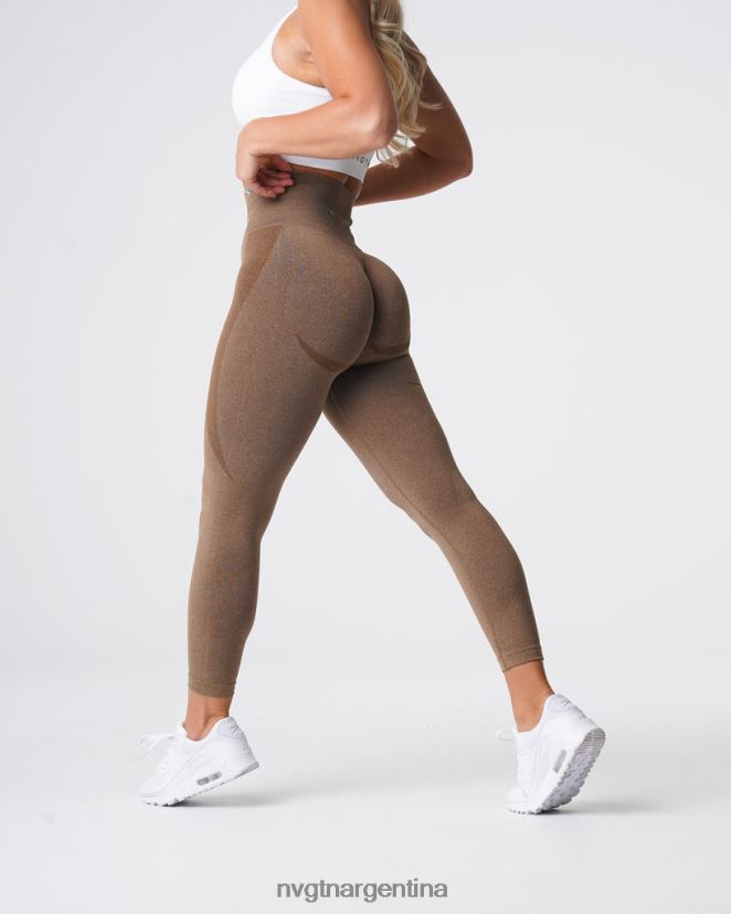 NVGTN leggins sin costuras con contorno aptitud física moca mujer 02B4LN510