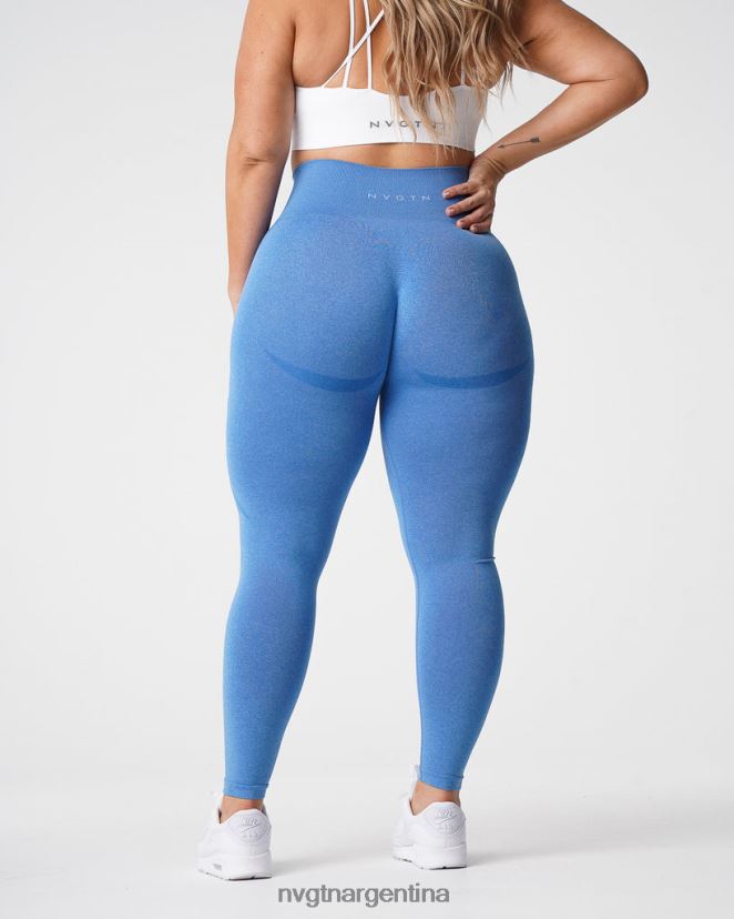 NVGTN leggins sin costuras con contorno aptitud física océano azul mujer 02B4LN512