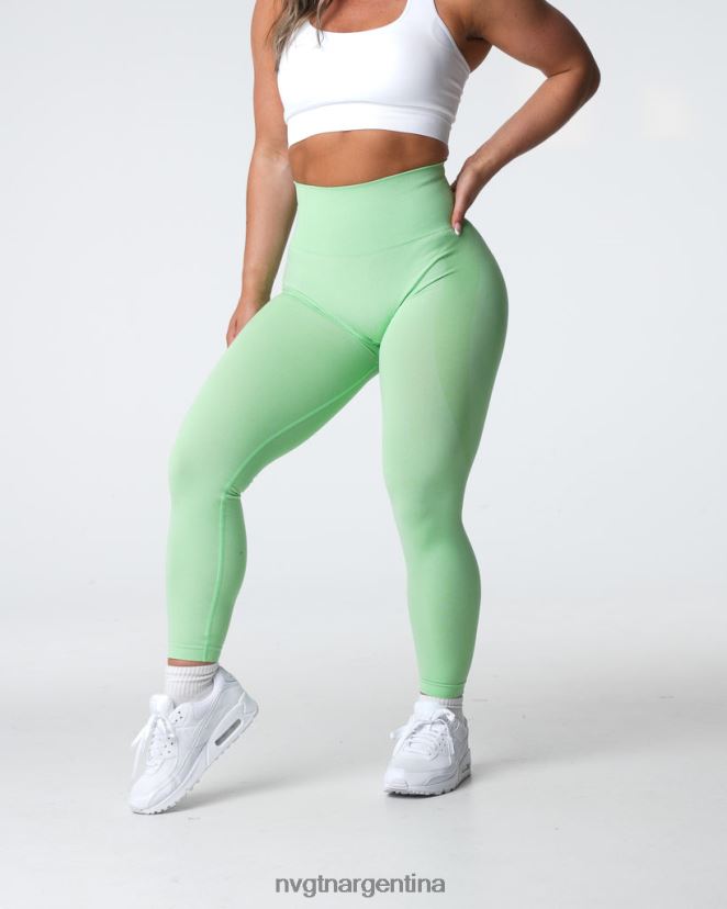 NVGTN leggins sin costuras con contorno aptitud física pistacho mujer 02B4LN493