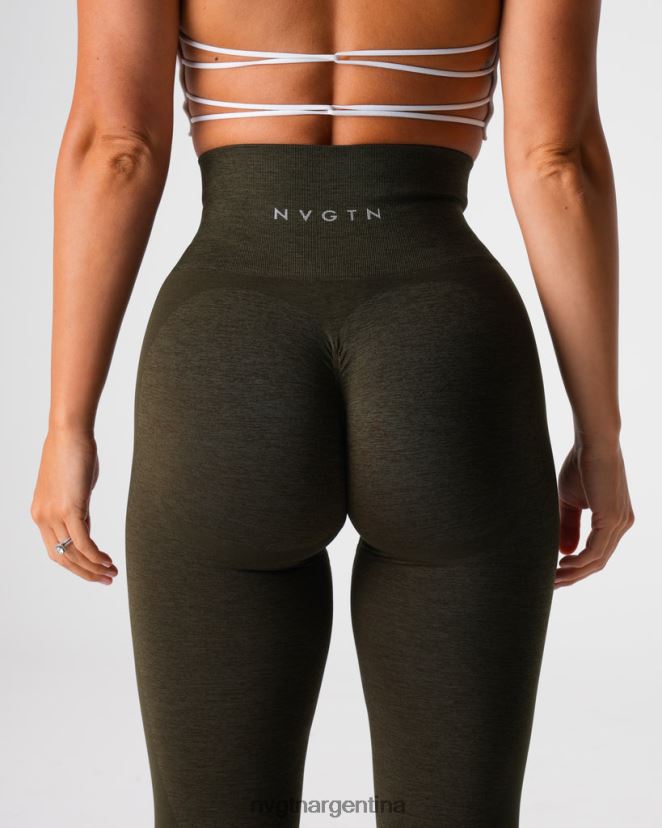 NVGTN leggins sin costuras contorno 20 aptitud física aceituna mujer 02B4LN492