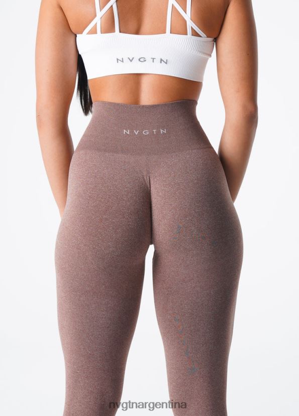 NVGTN nv leggins sin costuras aptitud física cacao mujer 02B4LN583