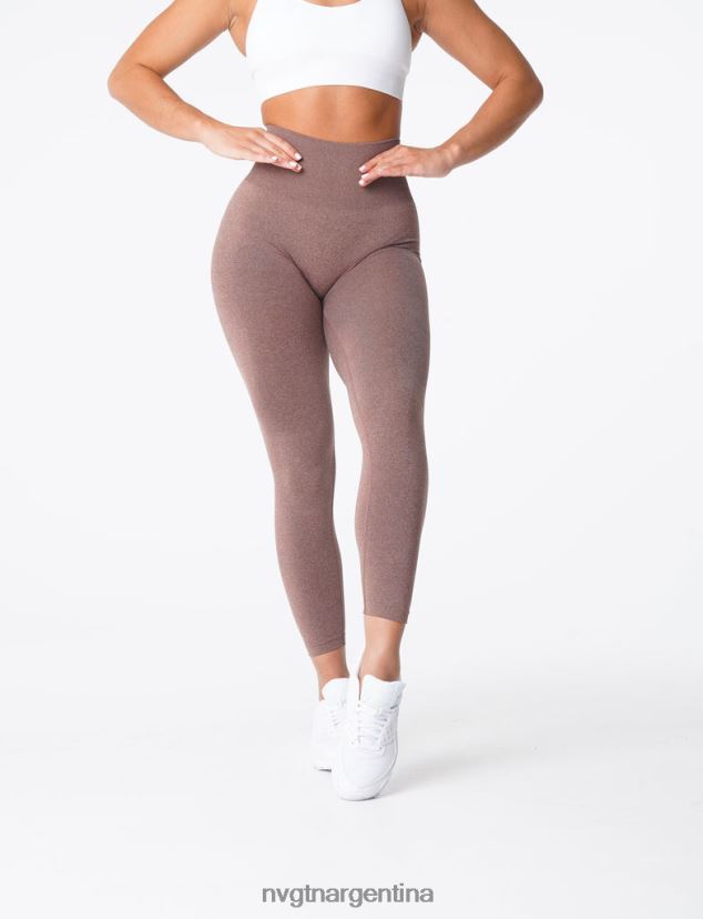 NVGTN nv leggins sin costuras aptitud física cacao mujer 02B4LN583