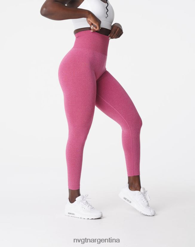 NVGTN nv leggins sin costuras aptitud física carmesí mujer 02B4LN607