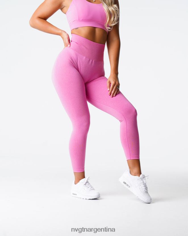 NVGTN nv leggins sin costuras aptitud física chicle rosa mujer 02B4LN587