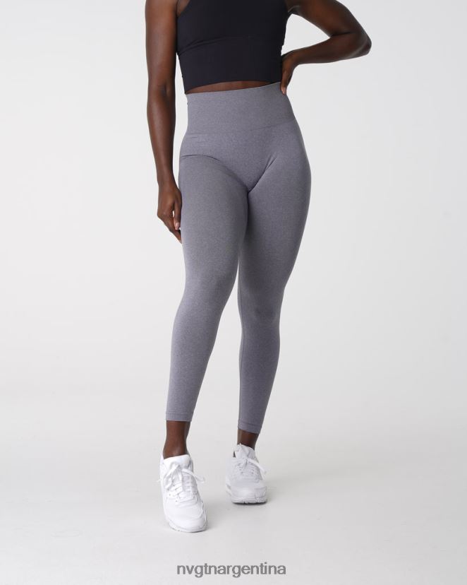 NVGTN nv leggins sin costuras aptitud física gris mujer 02B4LN579