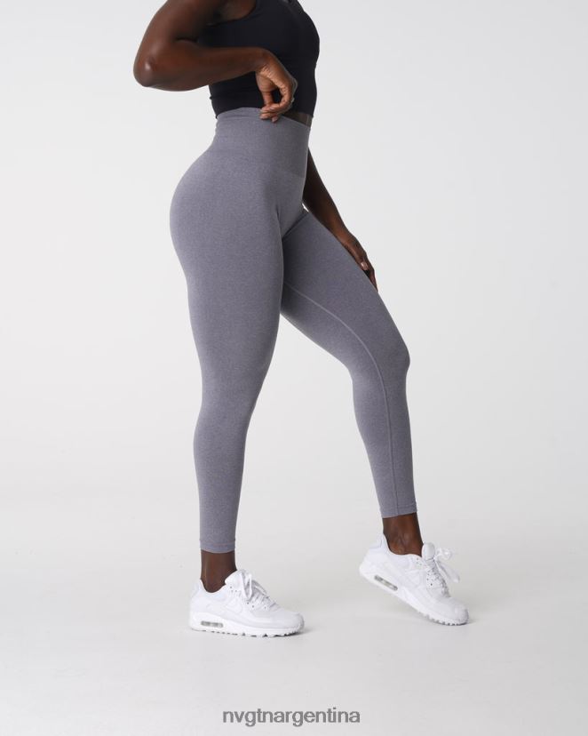 NVGTN nv leggins sin costuras aptitud física gris mujer 02B4LN579