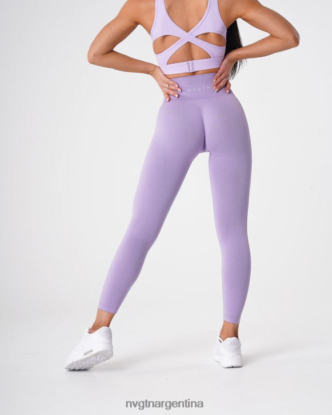 NVGTN nv leggins sin costuras aptitud física lila mujer 02B4LN603