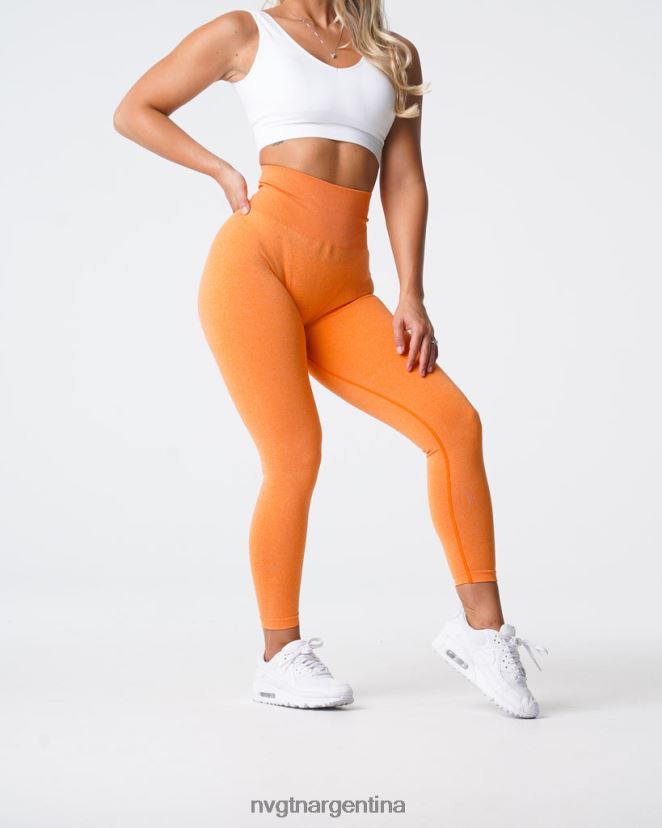 NVGTN nv leggins sin costuras aptitud física naranja atardecer mujer 02B4LN598