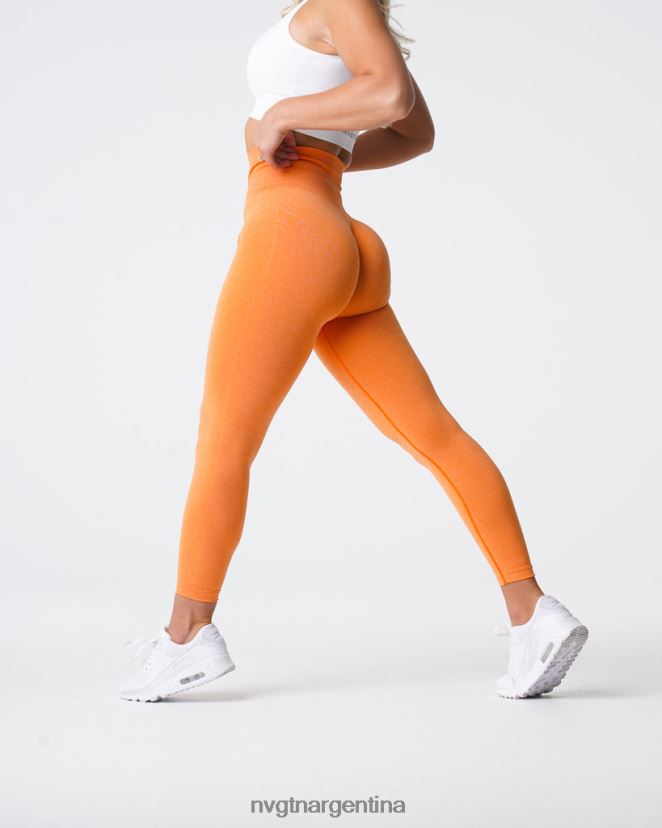 NVGTN nv leggins sin costuras aptitud física naranja atardecer mujer 02B4LN598