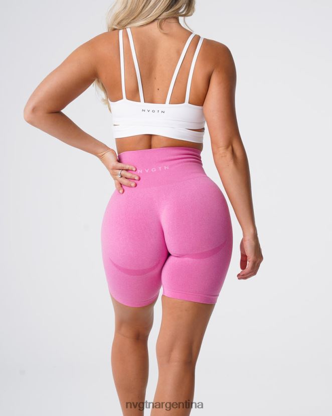 NVGTN pantalones cortos de motociclista aptitud física chicle rosa mujer 02B4LN479