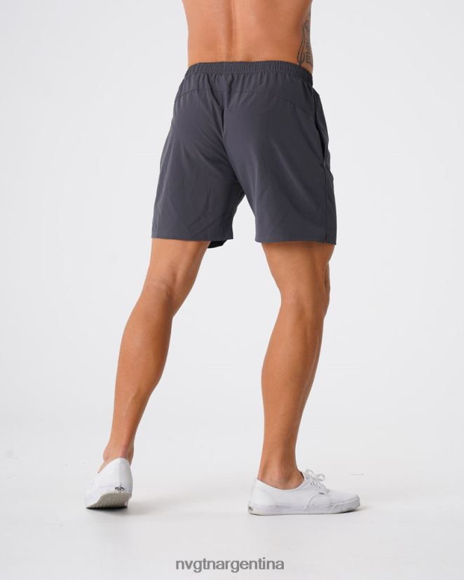 NVGTN pantalones cortos flexibles fondos carbón hombres 02B4LN780