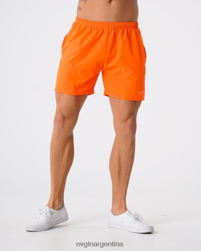 NVGTN pantalones cortos flexibles fondos naranja hombres 02B4LN803