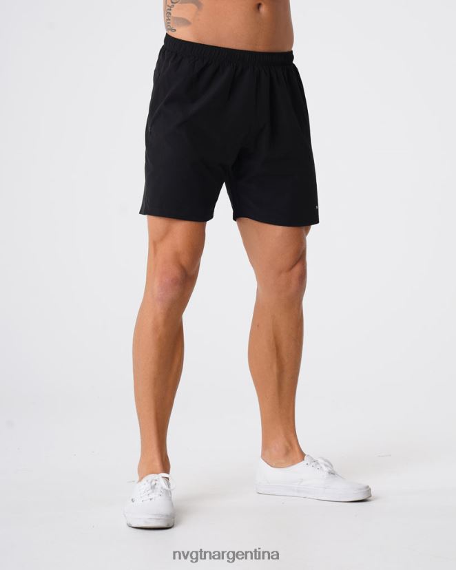 NVGTN pantalones cortos flexibles fondos negro hombres 02B4LN777