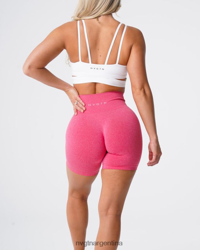 NVGTN pantalones cortos profesionales sin costuras aptitud física Rosa caliente mujer 02B4LN375