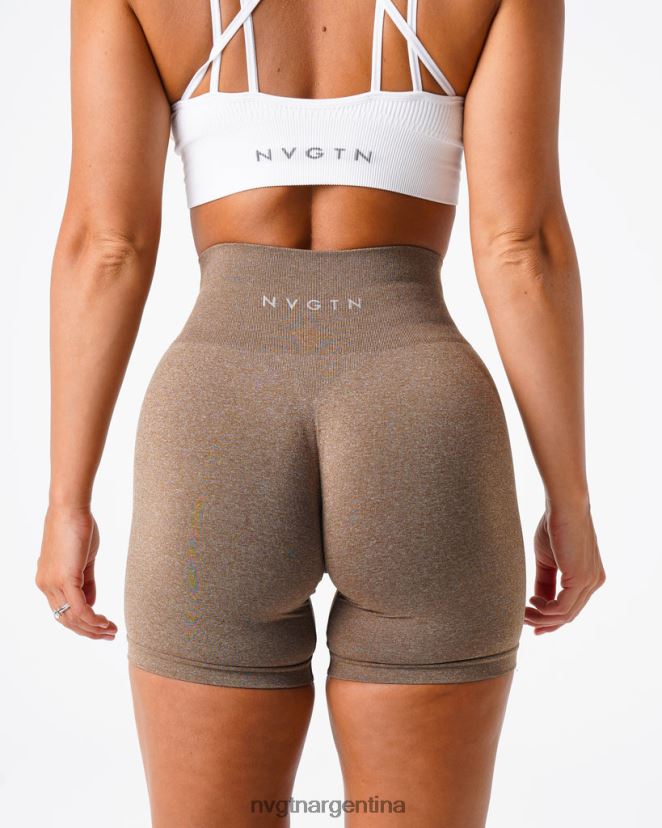 NVGTN pantalones cortos profesionales sin costuras aptitud física moca mujer 02B4LN387