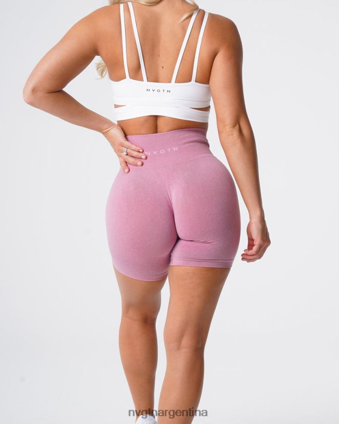 NVGTN pantalones cortos profesionales sin costuras aptitud física rosa pastel mujer 02B4LN384